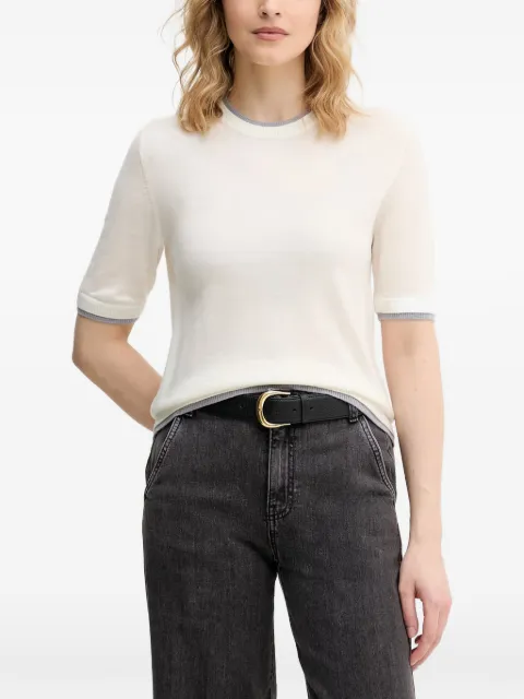 Benetton short-sleeve sweater Neutrals 11AHD10G4