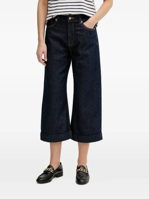 Benetton cropped wide-leg jeans Blue 4IKGDE02Q