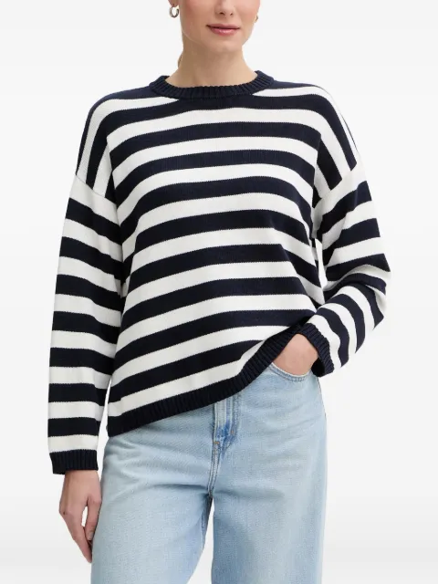 Benetton striped crew-neck sweater Blue 1C94E10FZ