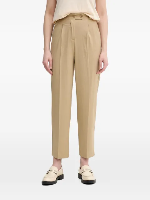 Benetton pleated straight-leg trousers Neutrals 4962DF0AH
