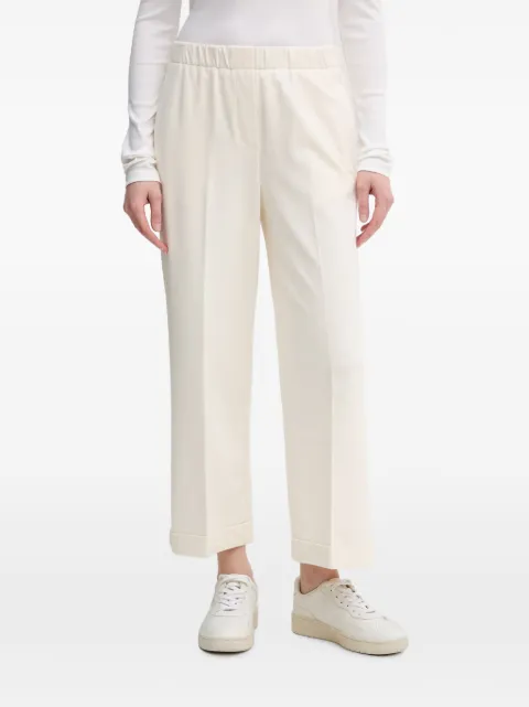 Benetton elasticated-waistband trousers White 47CKDF09Y