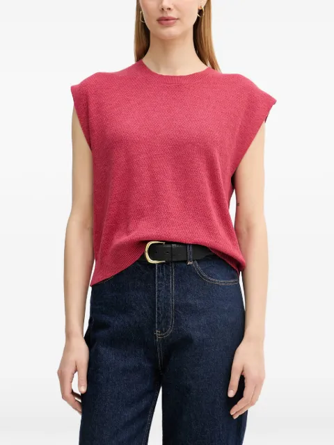 Benetton ribbed-knit sleeveless sweater Pink 1DC3D10GT