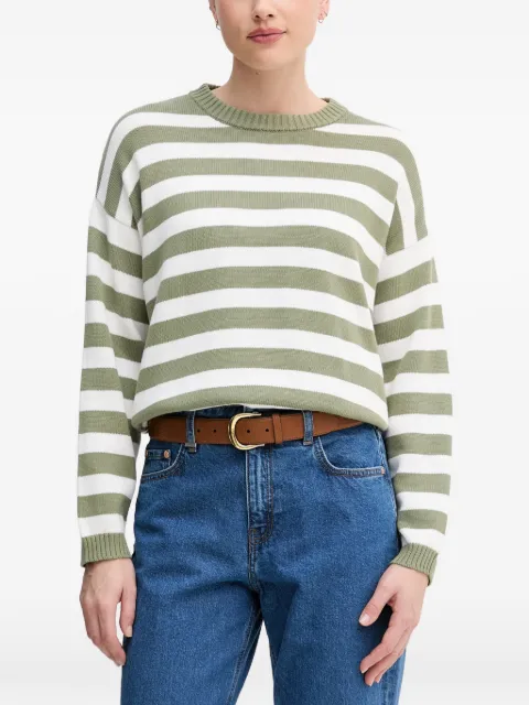 Benetton striped crew-neck sweater Green 1C94E10FZ
