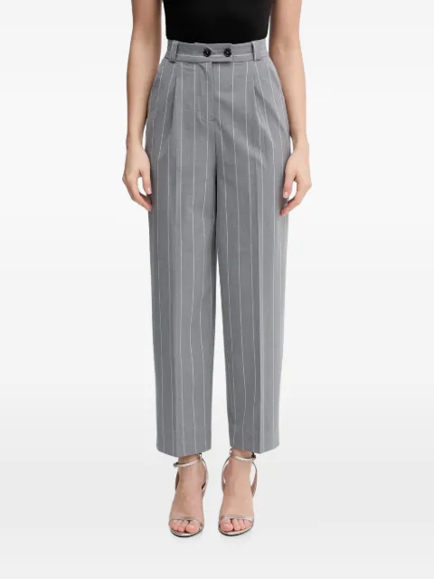 Benetton pinstripe-pattern pleated trousers Grey 46Q2DF0AH