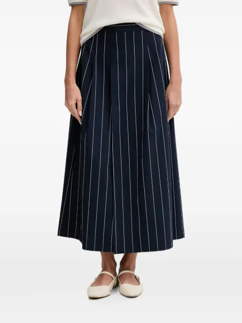 Benetton pinstriped pleated skirt Blue 46Q2D005N