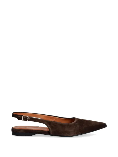 VAGABOND Hermine pointed-toe slingback ballet flats Brown 573314014
