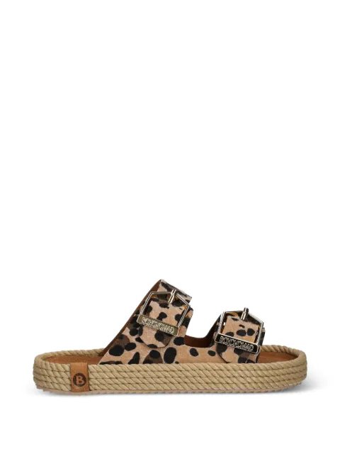 BOHONOMAD leopard-print buckle-fastening espadrilles Neutrals SYD12
