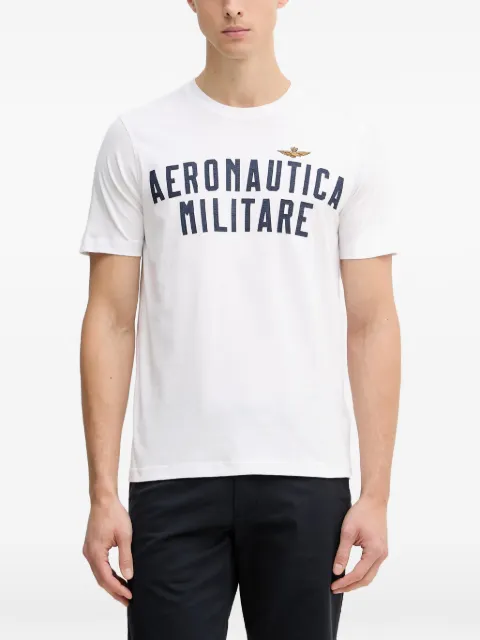 Aeronautica Militare logo-print T-shirt White TS2531UJ00641