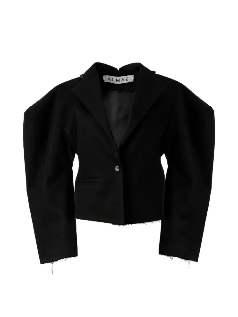 Almaz Structured raw-edge blazer Black BL0601FW25