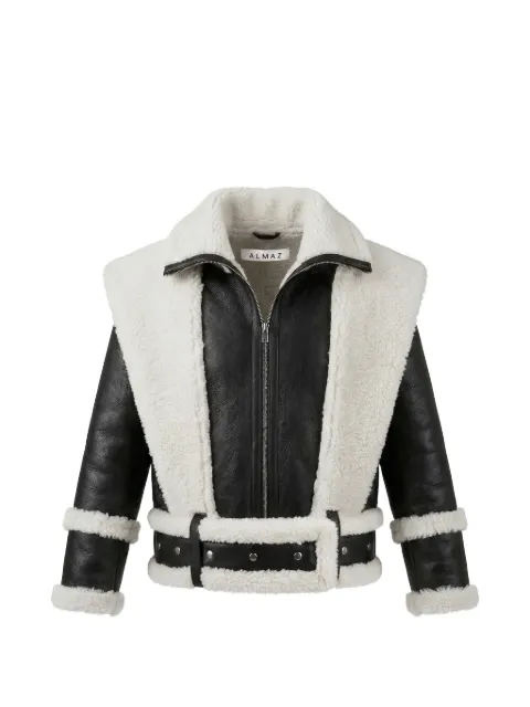 Almaz Gunslinger shearling jacket Black JK0201FW26