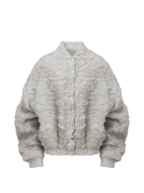 Almaz Avenue ruffled bomber jacket Neutrals JK0401SS26