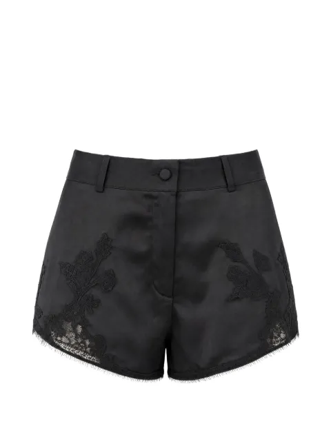 Almaz Pillowtalk lace-trim mini shorts Black TR0101SS26