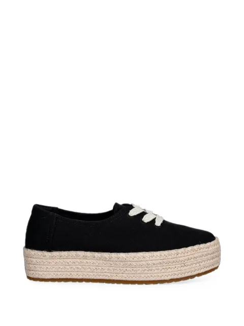Toms Valencia braided platform espadrilles Black 10023274
