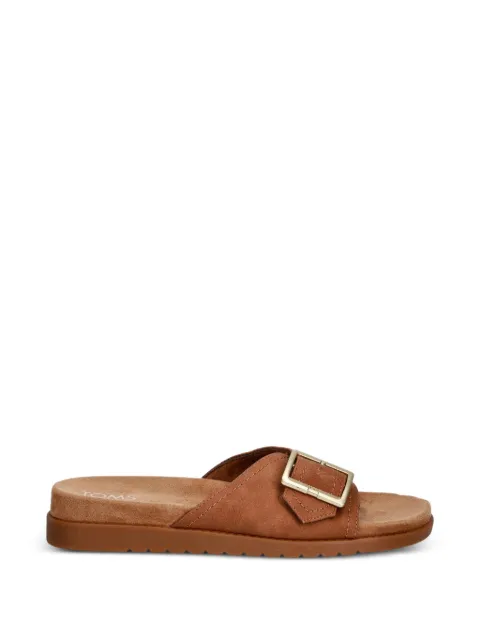 Toms Marin buckle-detail slide sandals Brown 10023089