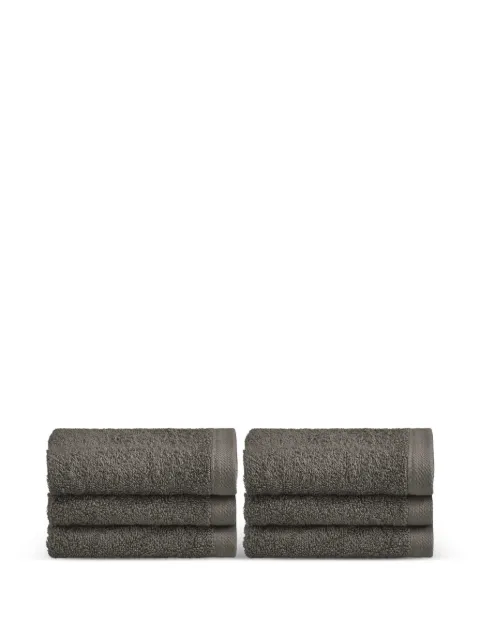 CU I SEEYOU terry-cloth towels (set of six) Grey QUADRA021