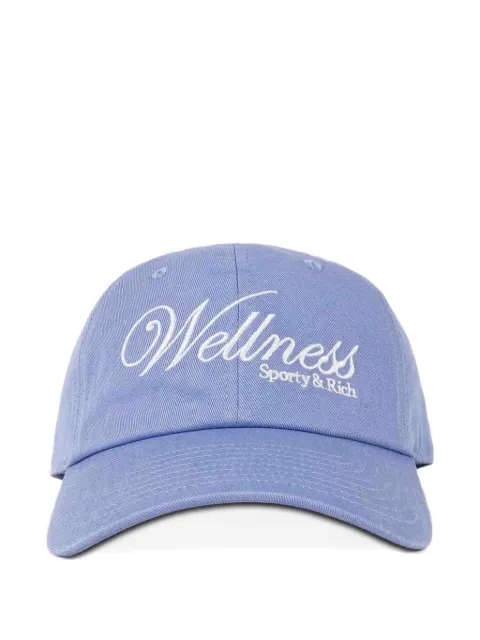 Sporty & Rich Wellness embroidered baseball cap Blue AC04076083BL43100