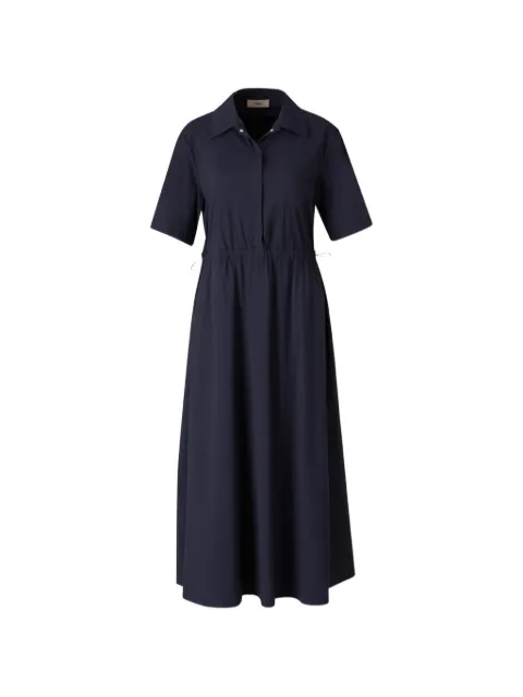 Herno drawstring-waist shirt dress Blue AB000061D12431