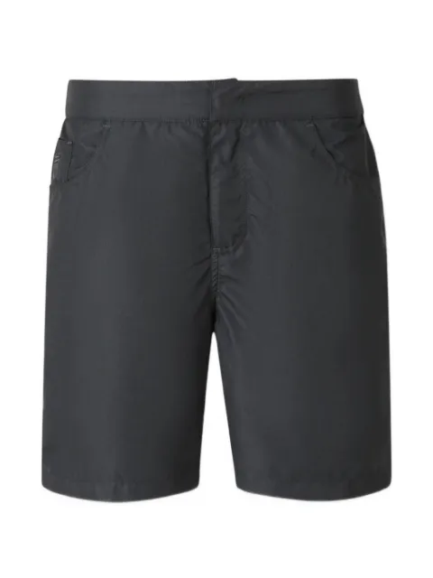 Richard J. Brown logo-embroidered swim shorts Black LIPARIS10