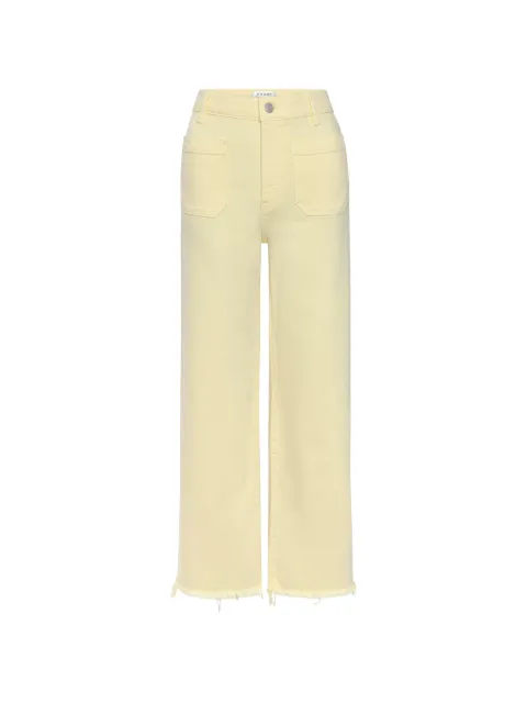FRAME The Anchor frayed-hem pants Yellow 2011238