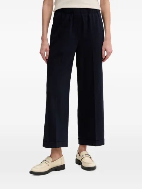 Benetton elasticated-waistband trousers Blue 47CKDF09Y