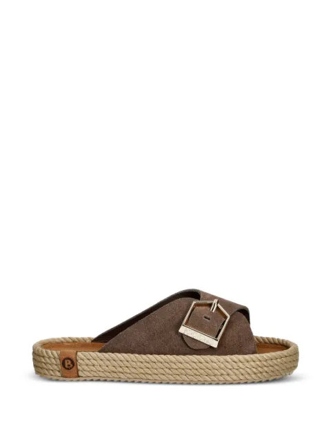 BOHONOMAD buckle-fastening rope-trimmed espadrilles Brown CAS12