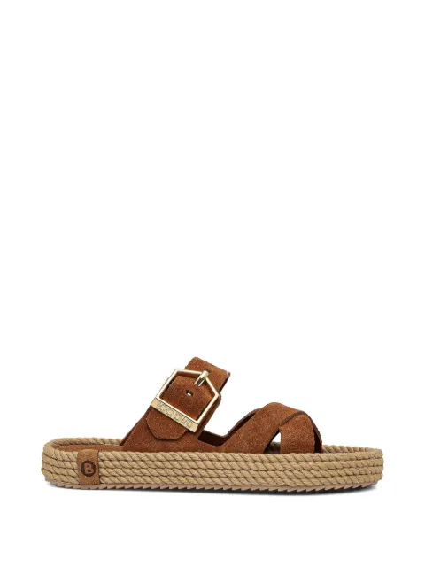 BOHONOMAD Sevilla buckle-fastening crossover-strap espadrilles Brown SEV12