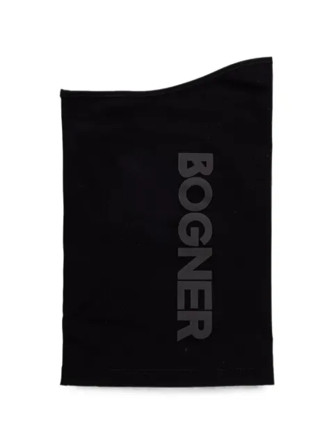 BOGNER logo-print snood scarf Black 91149791
