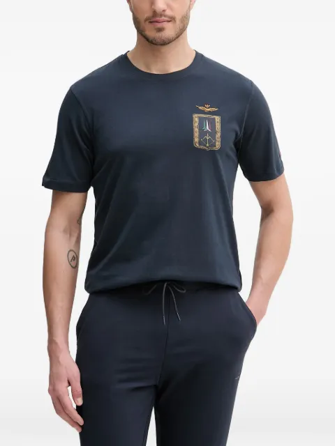 Aeronautica Militare logo-print T-shirt Blue TS2534UJ00641