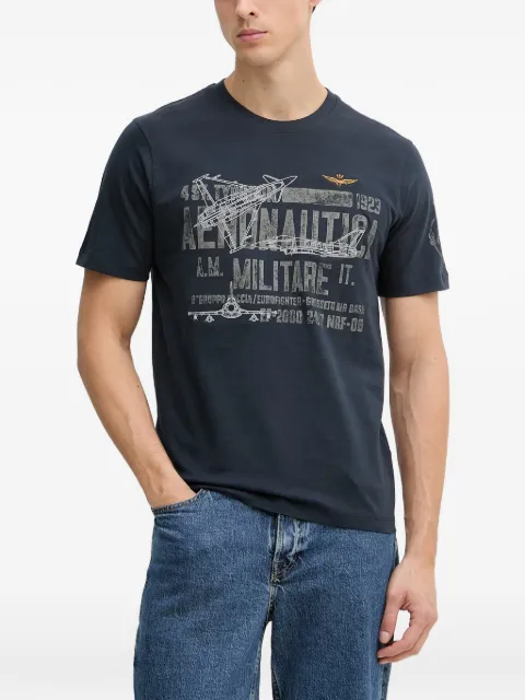 Aeronautica Militare graphic-print T-shirt Blue TS2535UJ00641