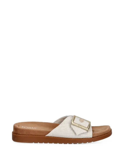 Toms Marin buckle-detail slides Neutrals 10023101