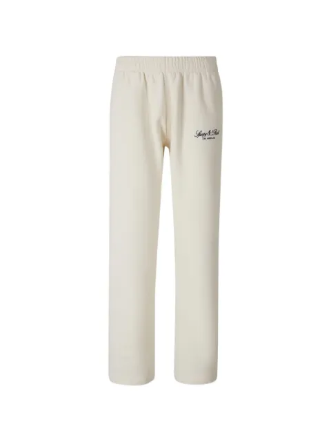 Sporty & Rich logo-embroidered track pants Neutrals PA07176269WH37