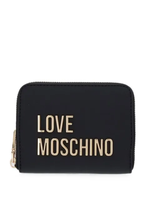 Love Moschino logo-plaque wallet Black JC5613PP0OKD0