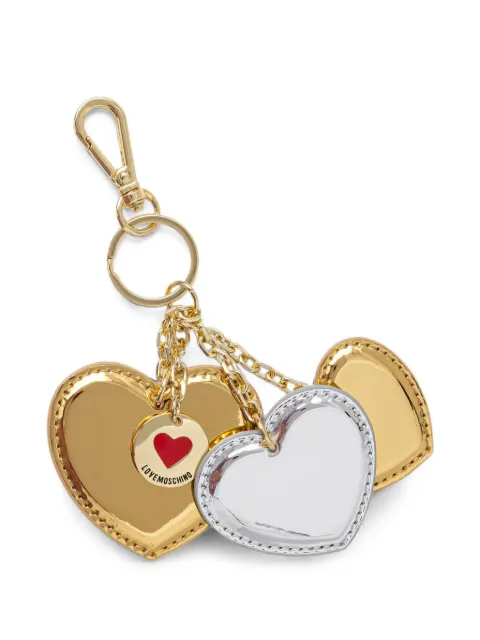 Love Moschino heart-charm keyring Gold JC5412PP0OKV0