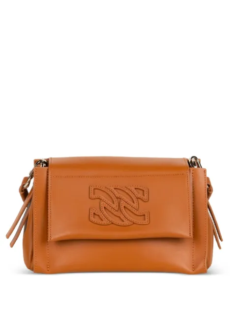 Casadei Brera logo-embroidered clutch bag Brown 3W486A0000BRRON