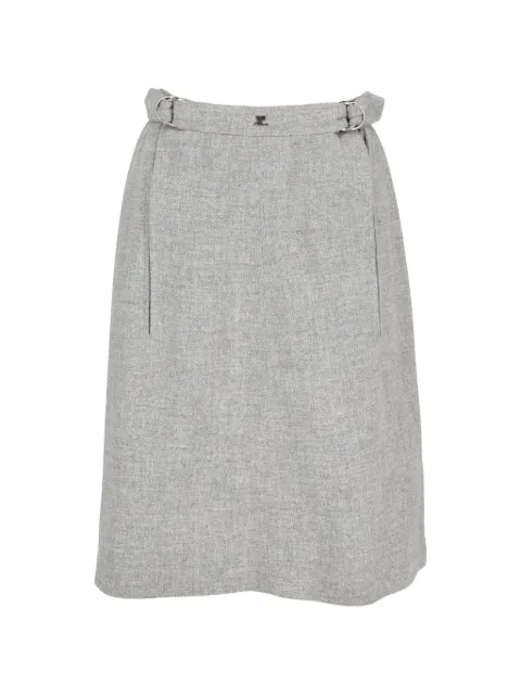Courrèges Pre-Owned D-ring belted skirt Grey MR26072521