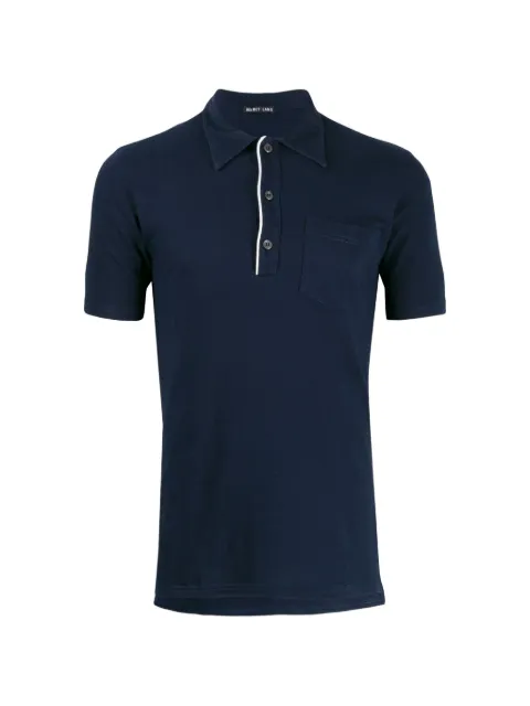 Helmut Lang Pre-Owned contrasting placket polo shirt Blue CVS1936