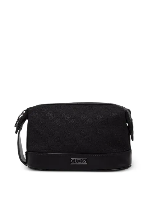 GUESS USA Boston monogram-print wash bag Black PMBOSTP6241