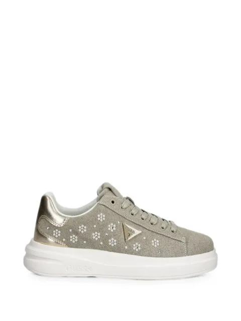 GUESS USA Elbina faux-pearl embellished sneakers Neutrals FLJE12FAB12