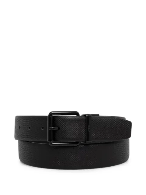 GUESS USA Boston perforated-effect buckle-fastening belt Black BM7884P6235