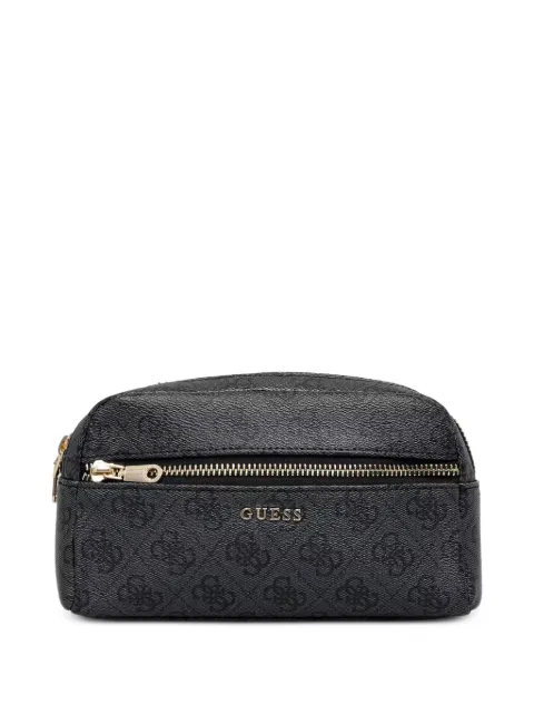GUESS USA logo-print zip-around make-up bag Black PW7564P6273