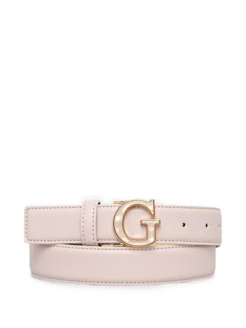 GUESS USA Sally G logo-plaque buckle belt Pink BW9345P6230