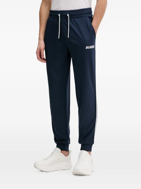 GUESS USA Lansa side-stripe logo-print track pants Blue Z6RB13KD482