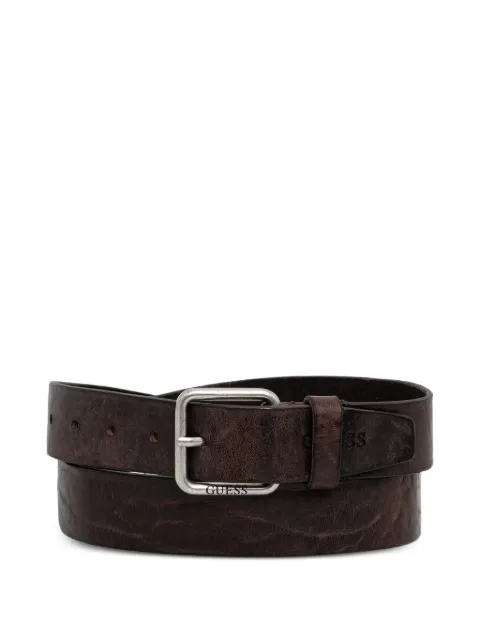 GUESS USA distressed-effect leather belt Brown BM7879P6235