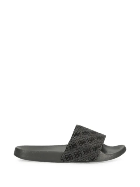 GUESS USA Tokyo 4G monogram-print slides Grey FMGTOJFAB19