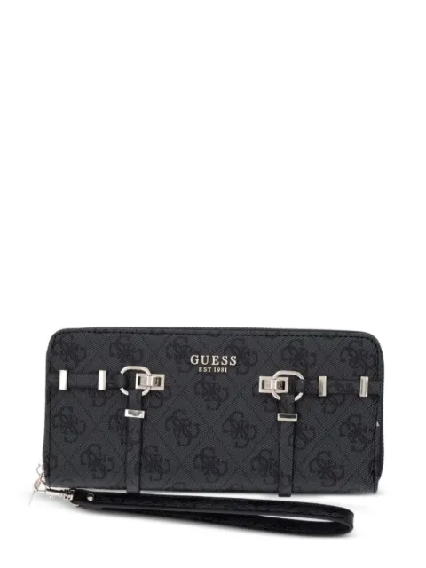 GUESS USA Leona 4G-pattern buckled wallet Black SWSG9917146