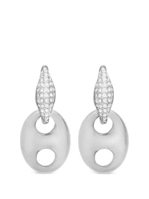 GUESS USA Marina crystal-embellished drop earrings Silver JUBE06221JW