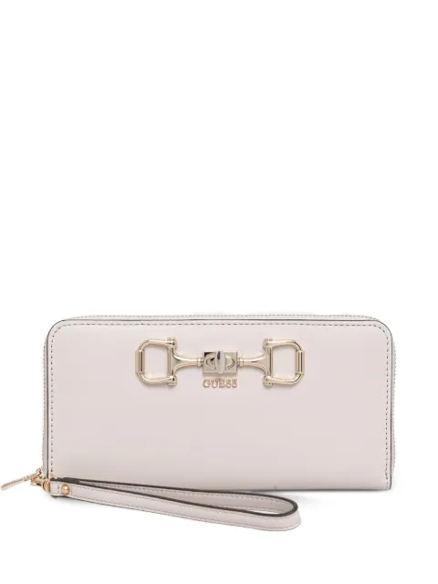 GUESS USA Janie logo-plaque wallet Neutrals SWVG9910146