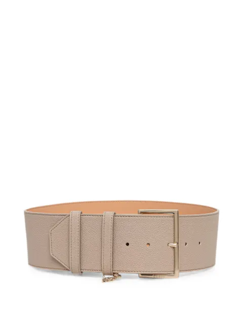 GUESS USA Danya logo-charm pebbled-effect belt Neutrals BW9350P6270