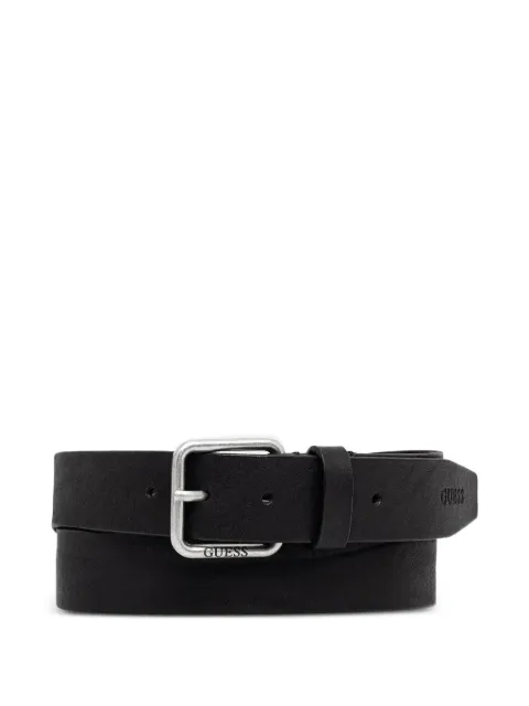 GUESS USA logo-engraved leather belt Black BM7879P6235