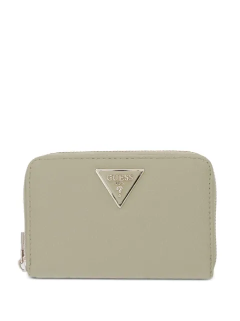 GUESS USA Laurel logo-plaque zip-around wallet Green SWBG7459140